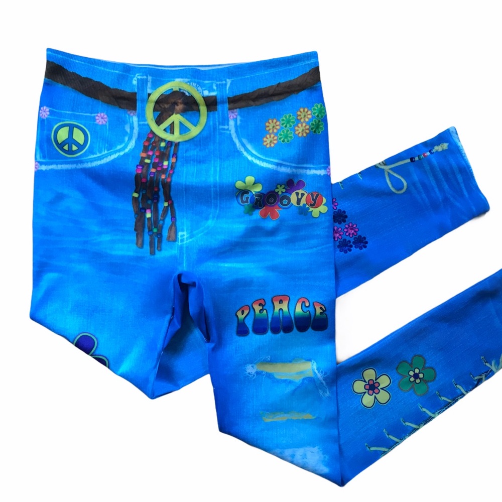 Groovy Hippie Leggings, Halloween